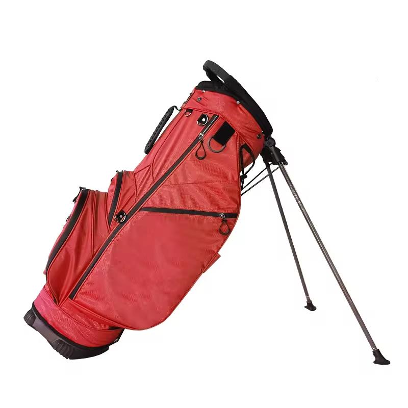 Xiamen Jasbao Factory Custom Design Golf Bag Premium Red Golf Club Bags Portable Waterproof Golf Stand Bag