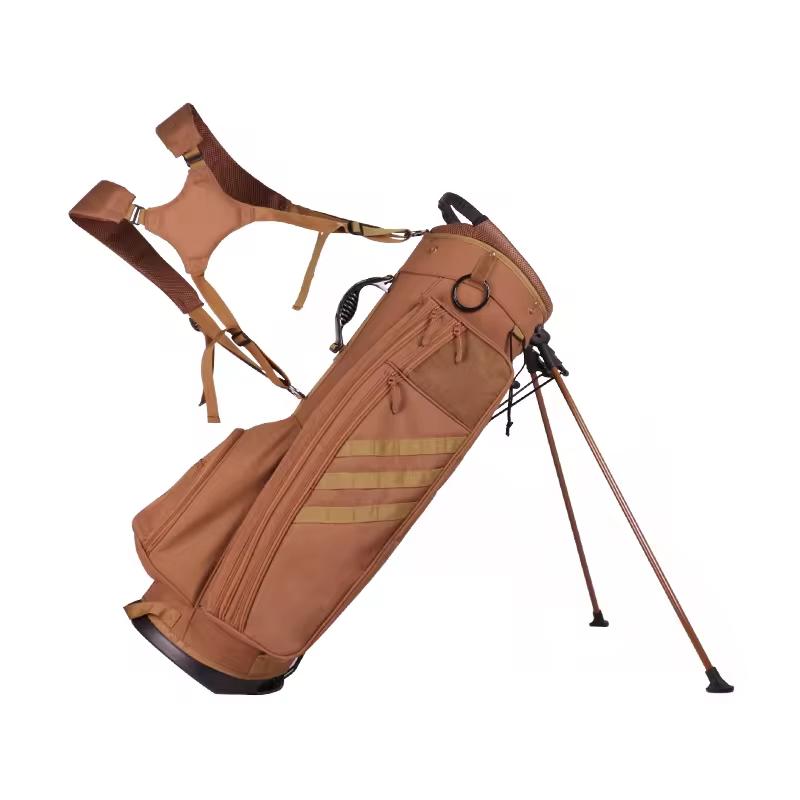 Wholesale OEM ODM Golf Bags Factory Price Custom Design Golf Bag Supplies Portable Brown Golf Stand Bag