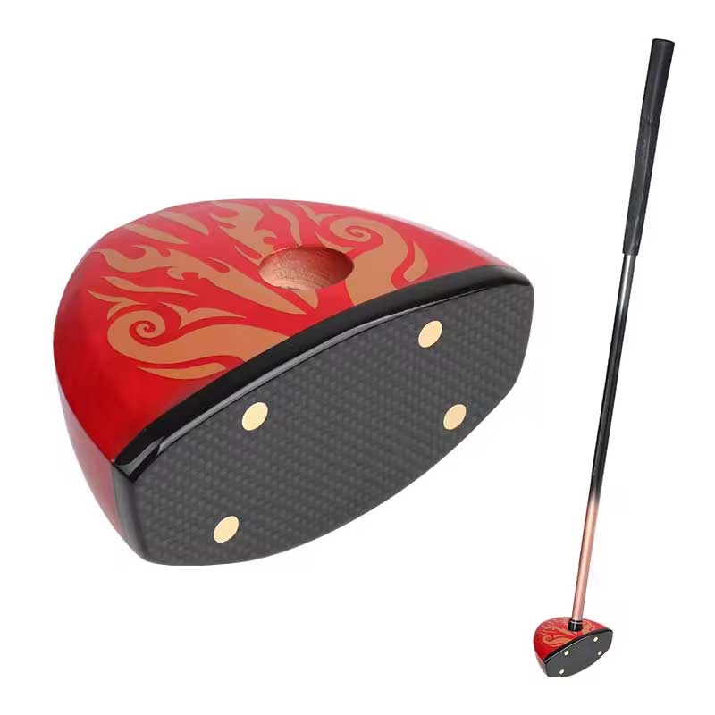 Indoor Graphite Face OEM Persimmon Maple Golf Wood Putter Custom Golf Clubs Head Park Golf Club