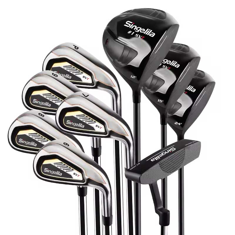 Hot Sale Golf Clubs Complete Set with a Golf Bag 9 pcs Left and Right Handed Custom Golf Club Set for Beginner