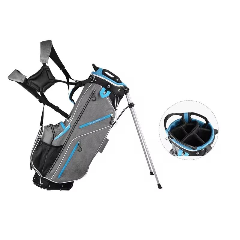 Manufacturer Wholesale Custom Logo Design Golf Bags Waterproof OEM ODM Gray Golf Bag Portable Lightweight Golf Stand Bag