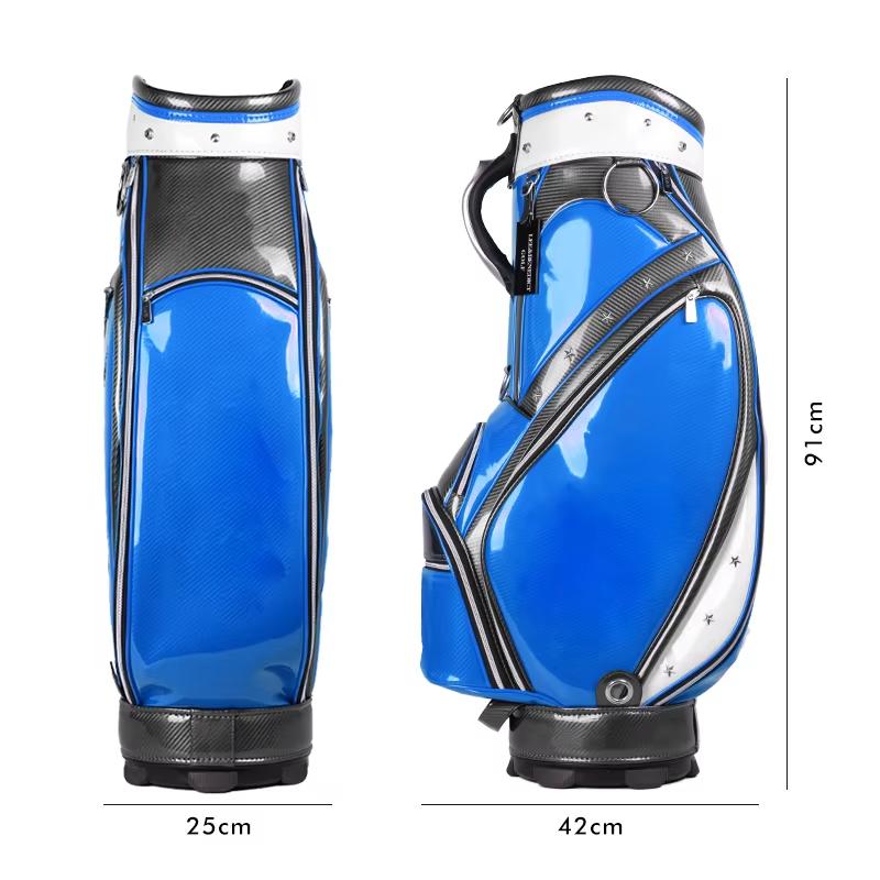 Custom Logo PU Leather Golf Cart Bag