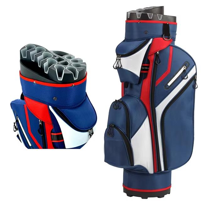 Full Top Golf Cart Bag Polyester Material