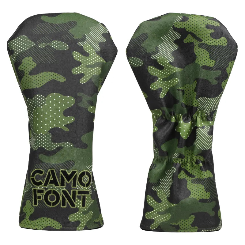 Custom Camouflage Golf Club Head Covers for Driver, Fairway Woods and Hybrid