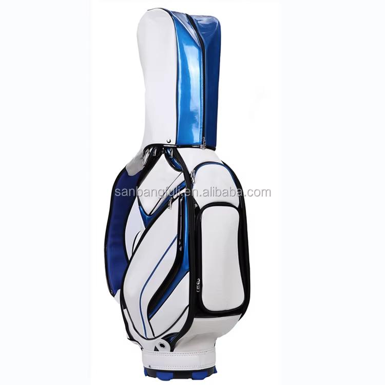 OEM High Capacity Golf Staff Bags PU Leather Custom Golf Bags For Men