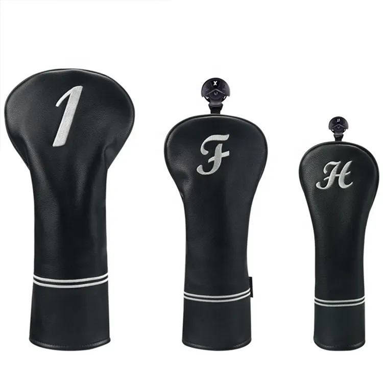 OEM Golf Club Covers Set for Driver Fairway Hybrids with Interchangeable Tags