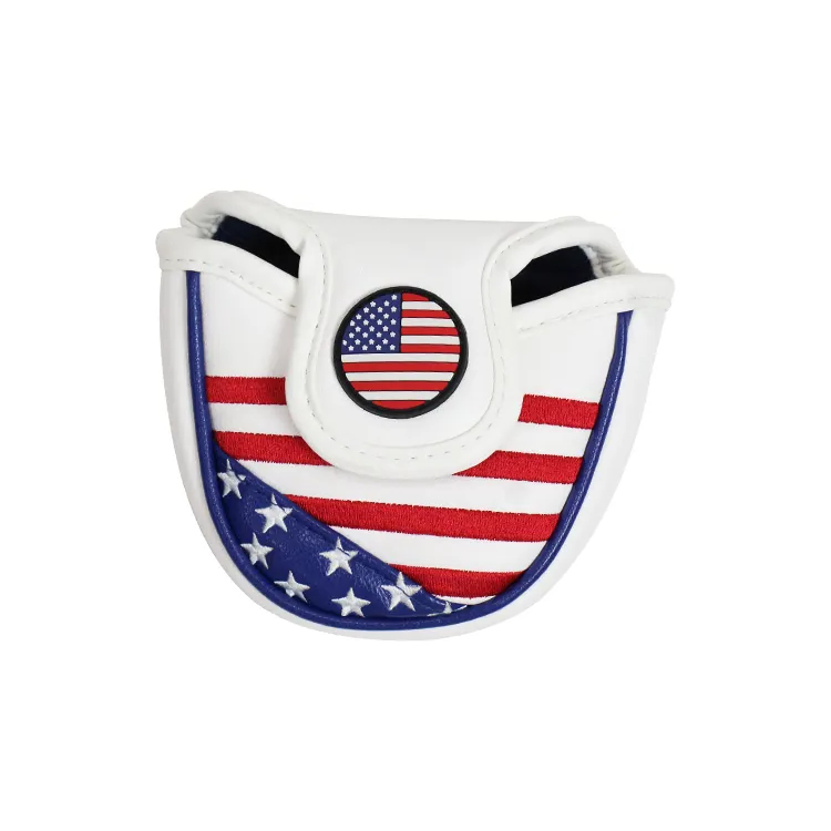 USA Mallet Putter Cover Headcover Magnetic Golf Head Covers Headcovers