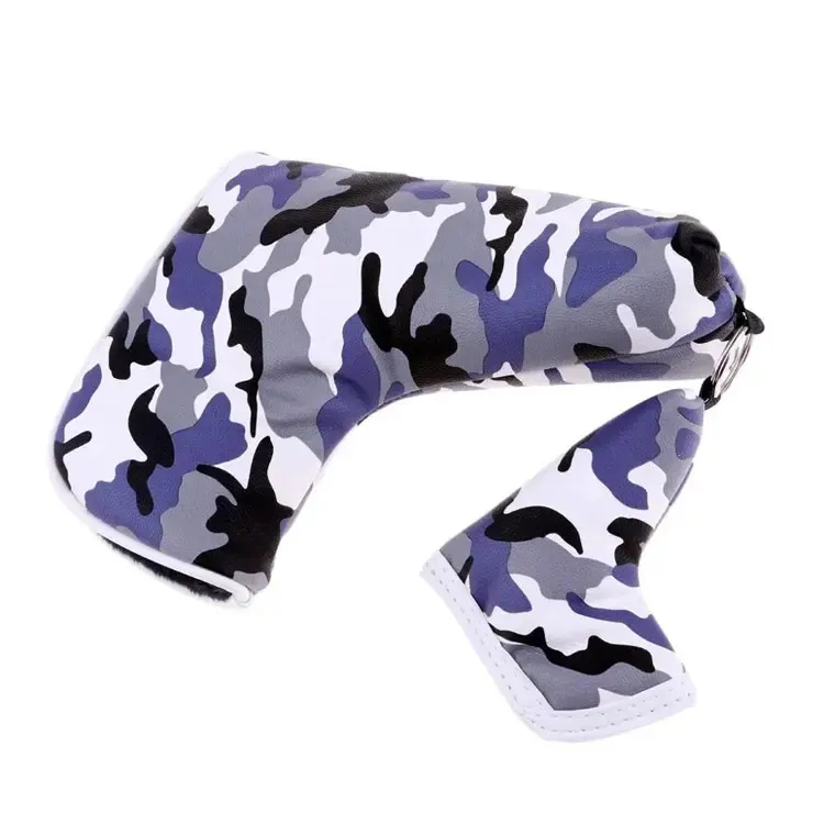 Golf Blade Putter Cover Camouflage Pattern Golf Headcovers Magnetic Closure