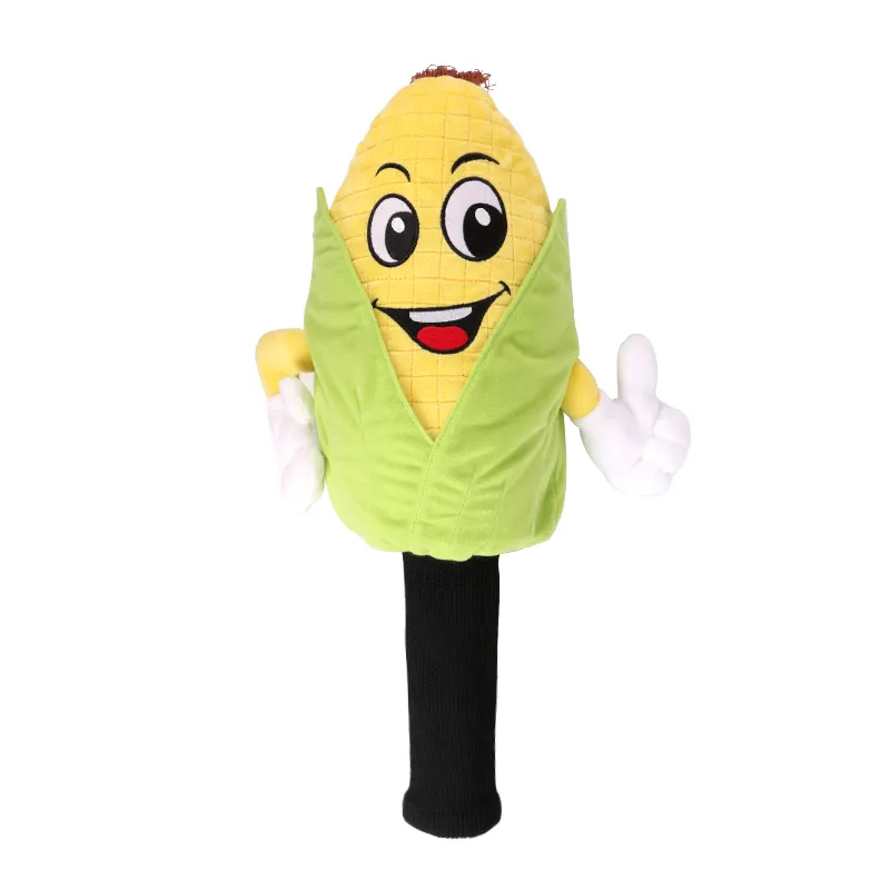 Funny Golf Headcover, Plush Corn Driver Headcover, Golf Club Head Covers