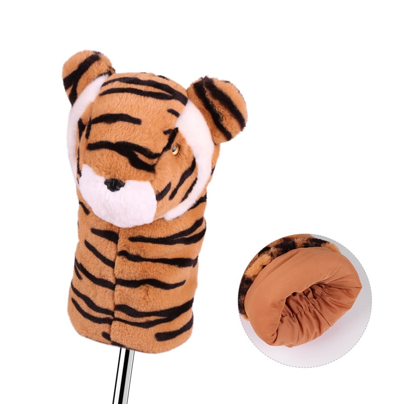 Tiger Headcover Orange/Black Custom Animal Golf Club Headcovers